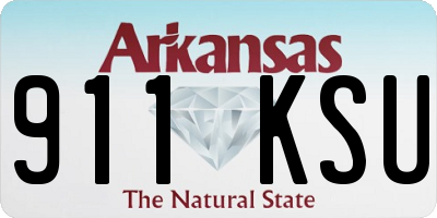 AR license plate 911KSU
