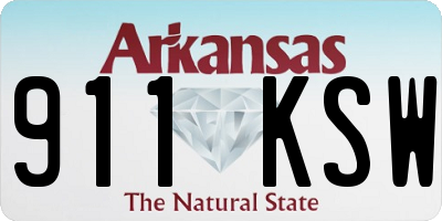 AR license plate 911KSW