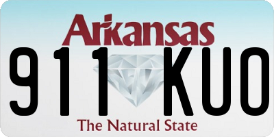 AR license plate 911KUO