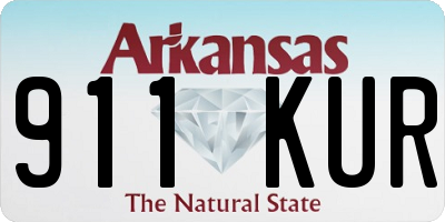 AR license plate 911KUR