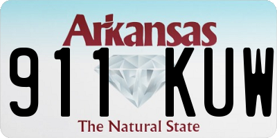 AR license plate 911KUW