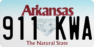 AR license plate 911KWA