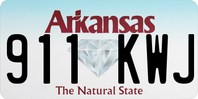 AR license plate 911KWJ