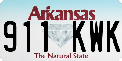 AR license plate 911KWK
