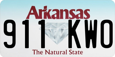 AR license plate 911KWO