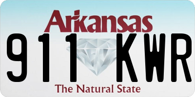 AR license plate 911KWR