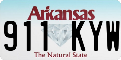 AR license plate 911KYW