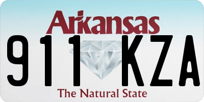 AR license plate 911KZA