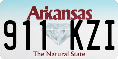AR license plate 911KZI