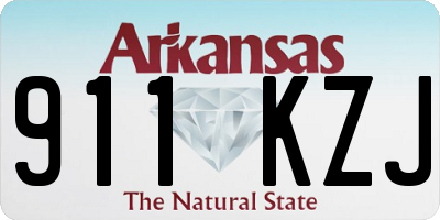 AR license plate 911KZJ