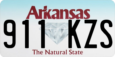AR license plate 911KZS