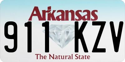 AR license plate 911KZV