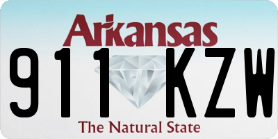AR license plate 911KZW