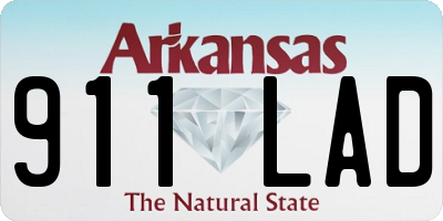 AR license plate 911LAD