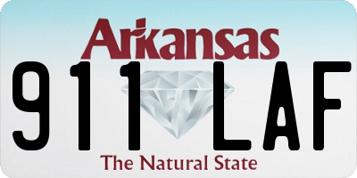 AR license plate 911LAF