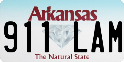 AR license plate 911LAM