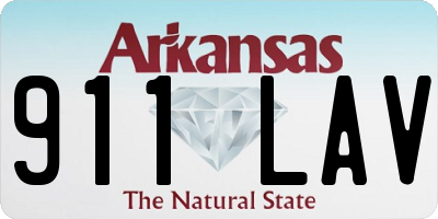AR license plate 911LAV