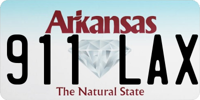 AR license plate 911LAX
