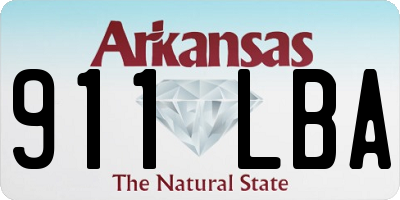 AR license plate 911LBA