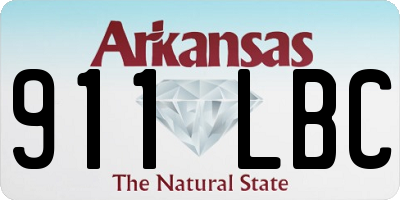 AR license plate 911LBC