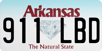 AR license plate 911LBD