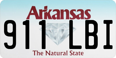 AR license plate 911LBI