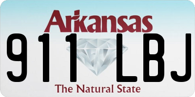 AR license plate 911LBJ