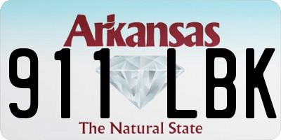 AR license plate 911LBK
