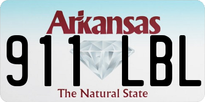 AR license plate 911LBL