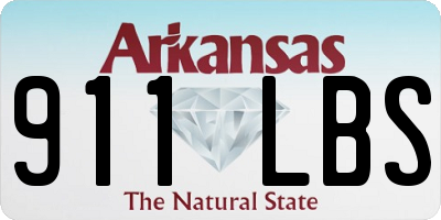 AR license plate 911LBS