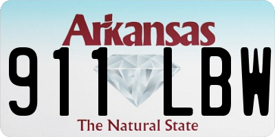 AR license plate 911LBW