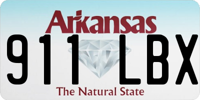 AR license plate 911LBX