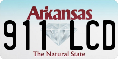 AR license plate 911LCD