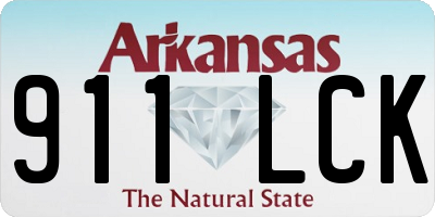 AR license plate 911LCK