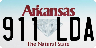 AR license plate 911LDA