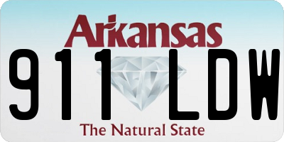 AR license plate 911LDW