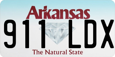 AR license plate 911LDX