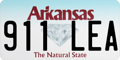 AR license plate 911LEA