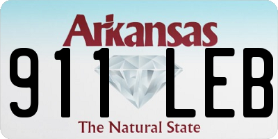 AR license plate 911LEB