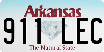 AR license plate 911LEC