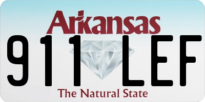 AR license plate 911LEF