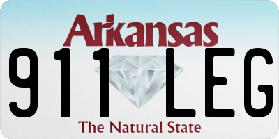 AR license plate 911LEG