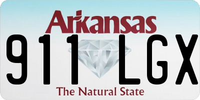 AR license plate 911LGX