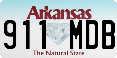 AR license plate 911MDB