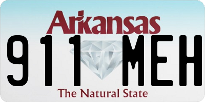 AR license plate 911MEH