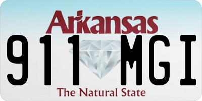 AR license plate 911MGI