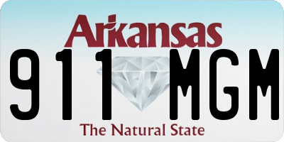 AR license plate 911MGM