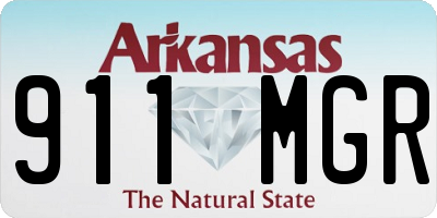 AR license plate 911MGR