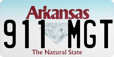 AR license plate 911MGT
