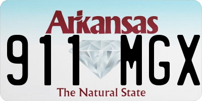 AR license plate 911MGX
